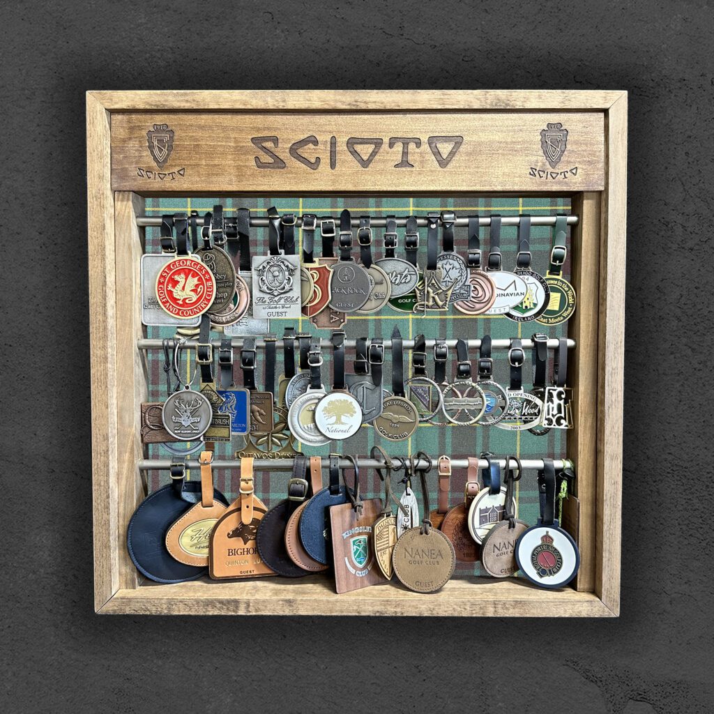 Golf Bag Tag Display